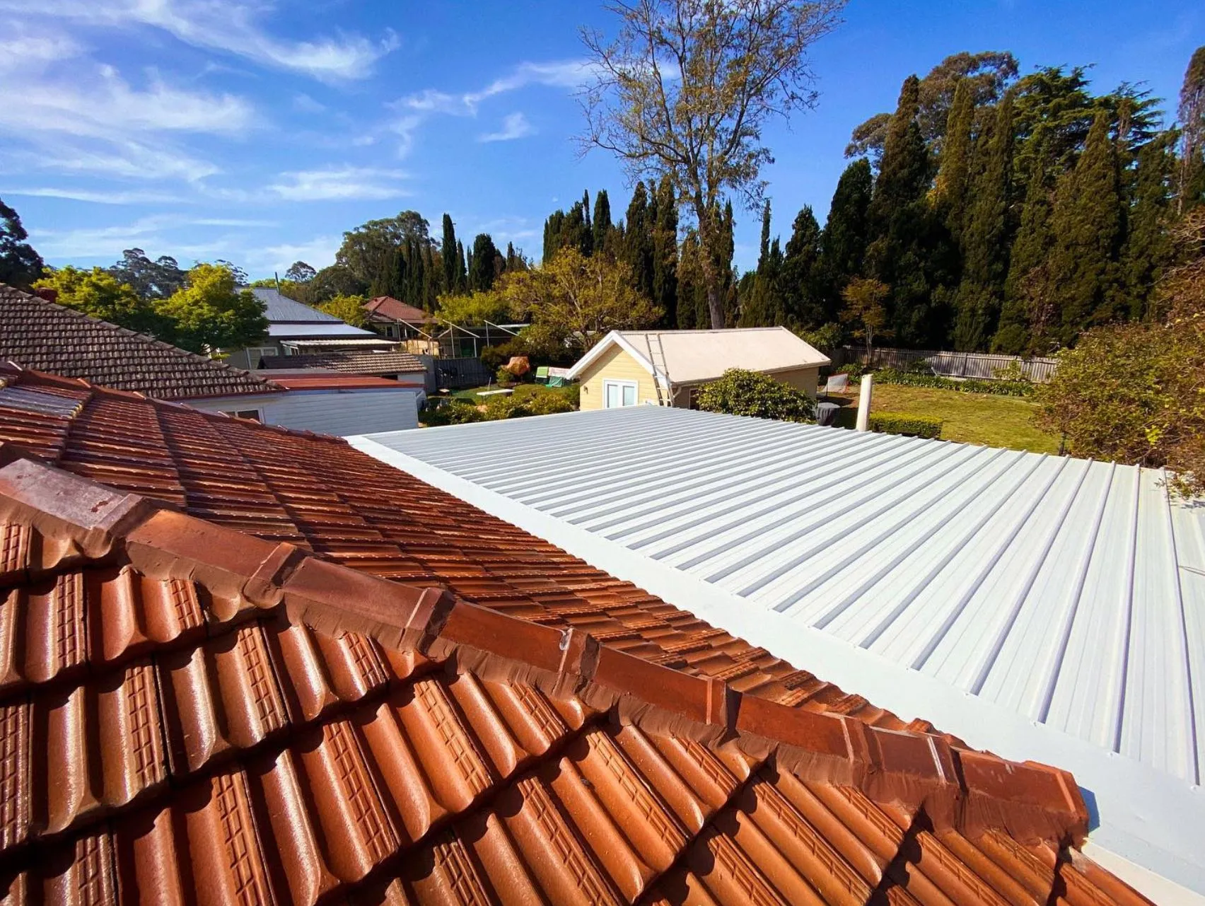 Colorbond roof cleaning