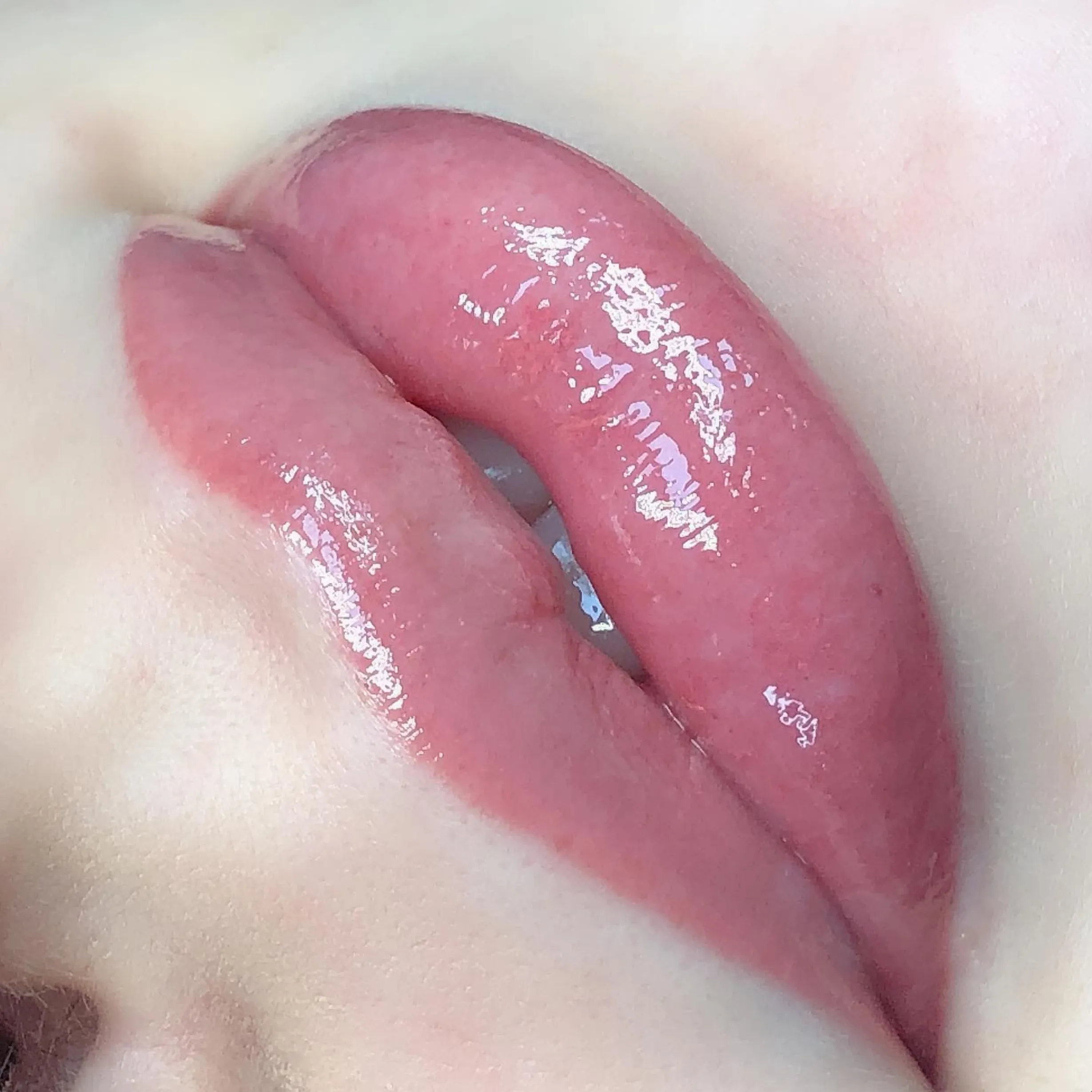 permanent lip tint healing process